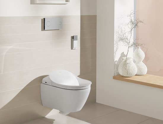 electronic bidet seat by Villeroy & Boch