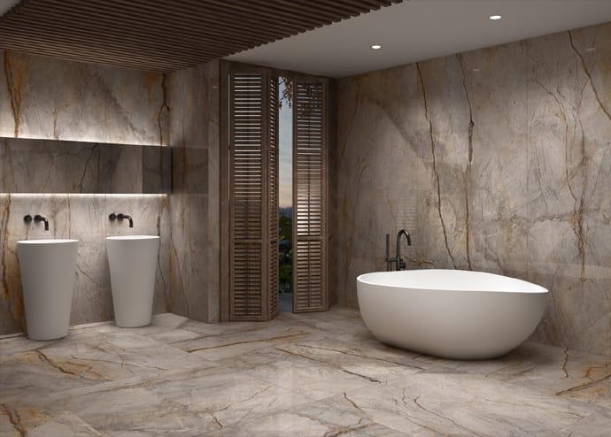 Creative Bathroom Tile Finishes Concept Design