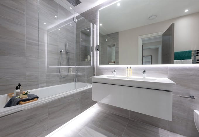 White & Grey Bathrooms - Concept Design