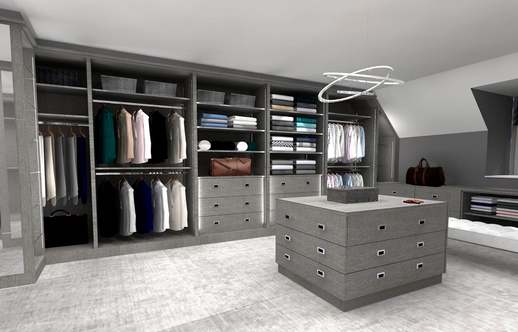 Bathroom and dressing room design