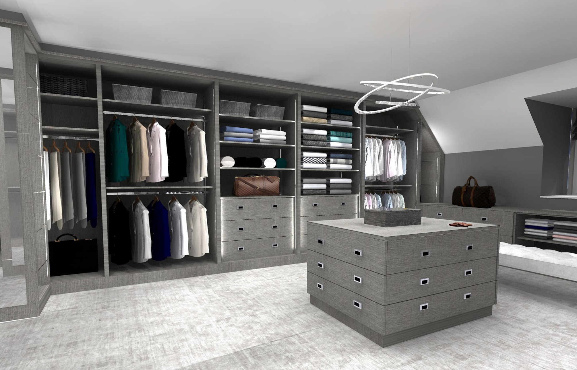 Luxury Dressing Room Design Concept Design