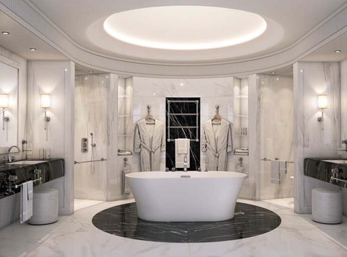 ultra modern modern luxury master bathroom